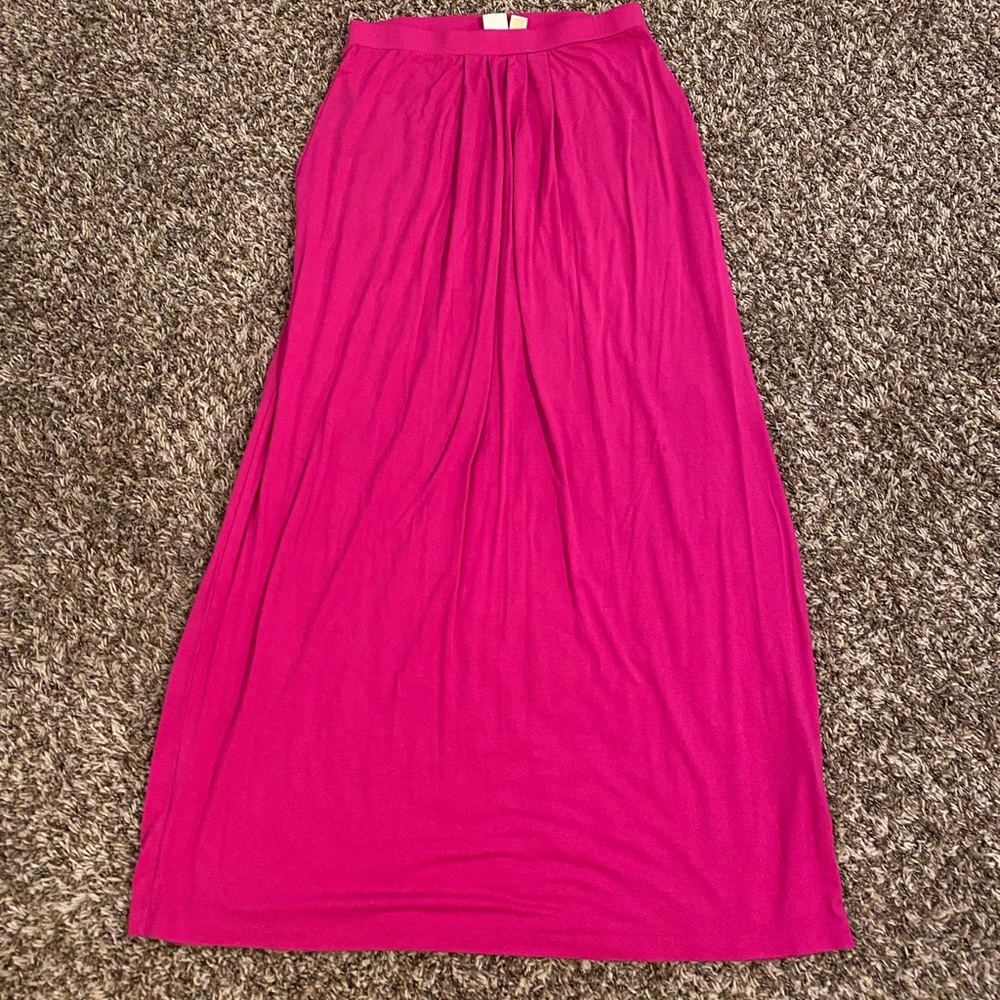 Lucy & Laurel pink long womens skirt size medium